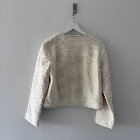 REFORMATION Dale Wool Ivory Jacket XL - Picture 5 of 7
